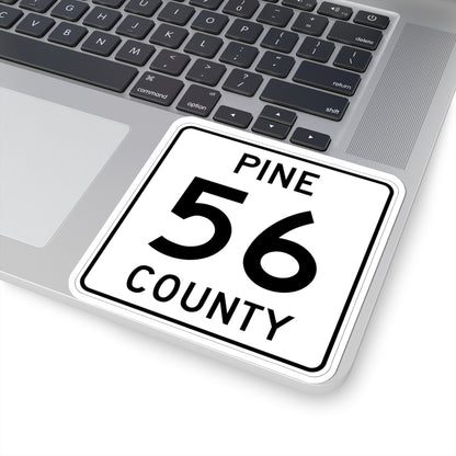 Pine County Route 56 MN (Minnesota) (Road Sign) STICKER Vinyl Kiss-Cut Decal