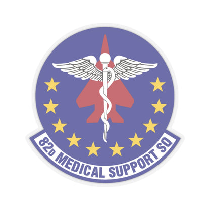 82d Medical Support Squadron (U.S. Air Force) STICKER Vinyl Kiss-Cut Decal-2 Inch-Transparent-The Sticker Space