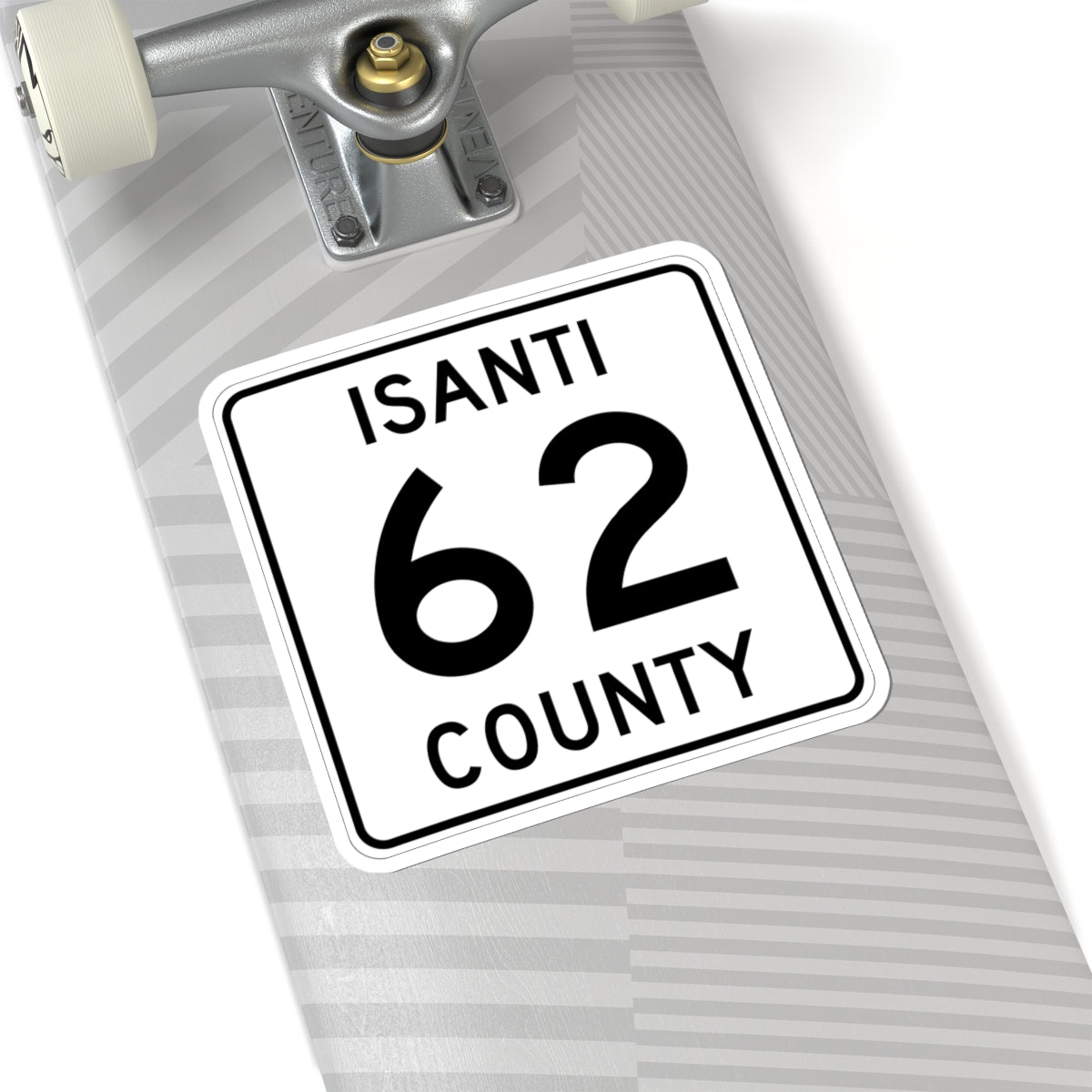 Isanti County 62 MN (Minnesota) (Road Sign) STICKER Vinyl Kiss-Cut Decal