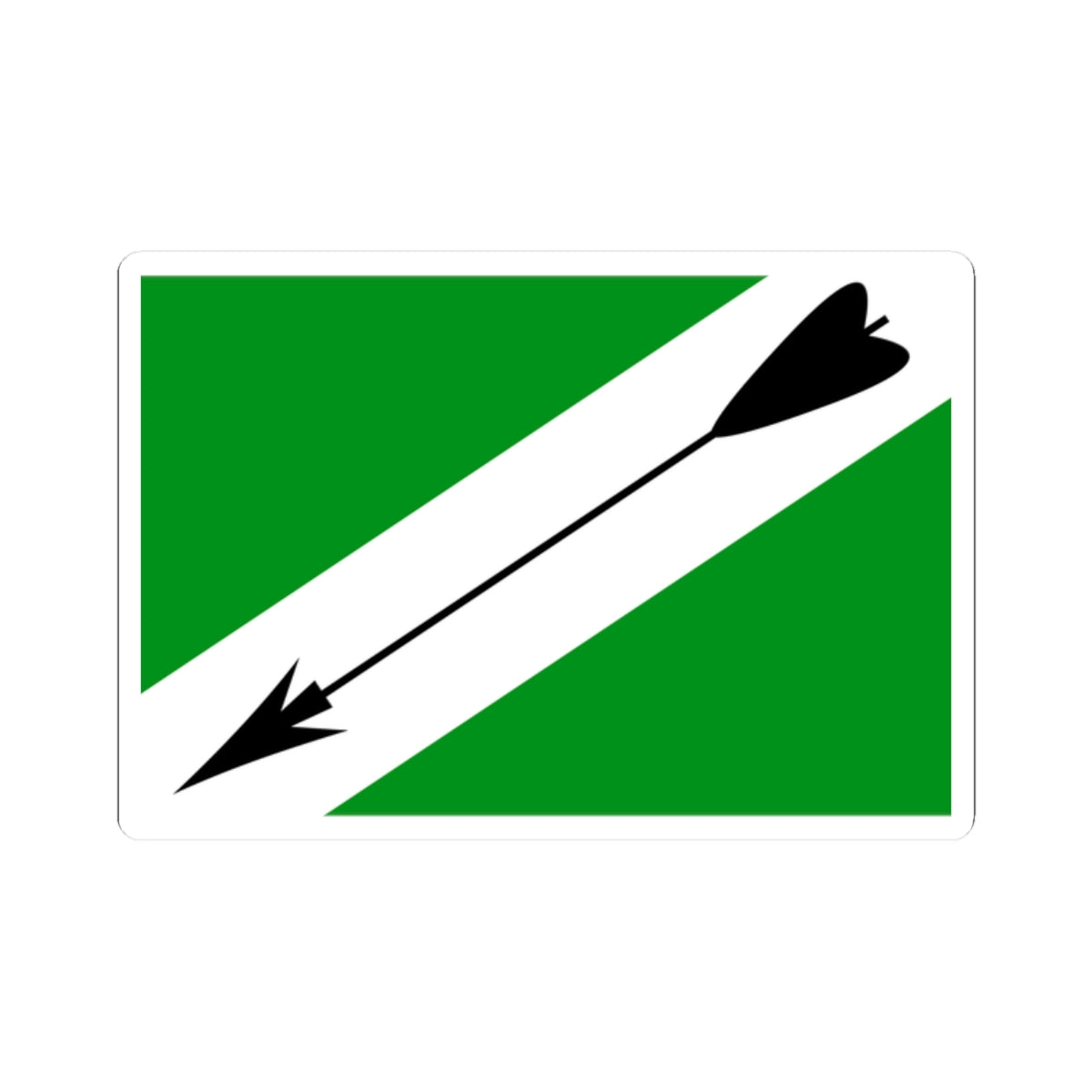 Flag of Demidovsky rayon Smolensk oblast (Russia) STICKER Vinyl Kiss-Cut Decal