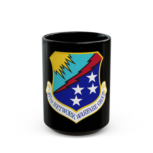 67th Network Warfare Group (U.S. Air Force) Black Coffee Mug-15oz-The Sticker Space