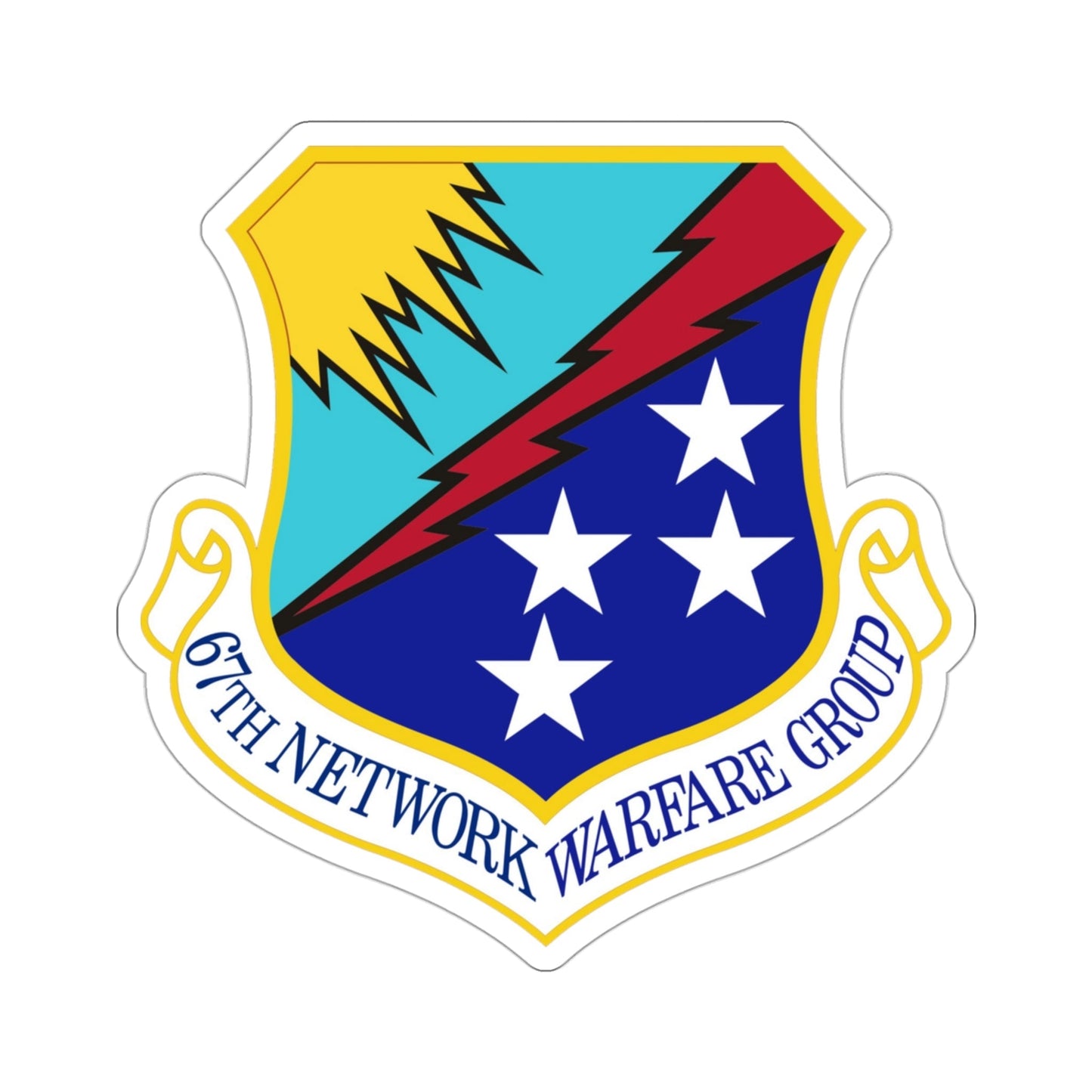 67th Network Warfare Group (U.S. Air Force) STICKER Vinyl Die-Cut Decal-3 Inch-The Sticker Space