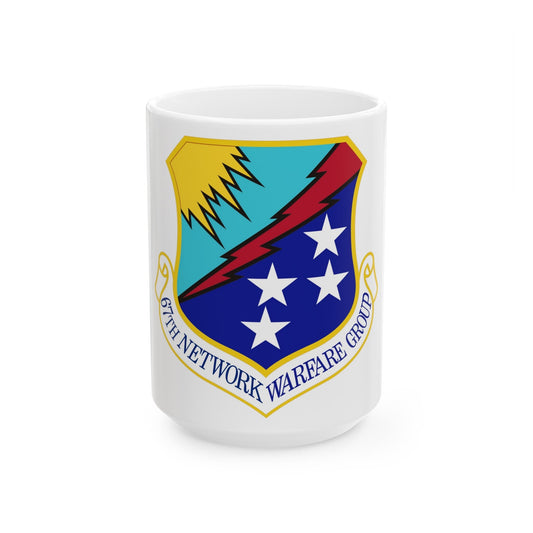 67th Network Warfare Group (U.S. Air Force) White Coffee Mug-15oz-The Sticker Space