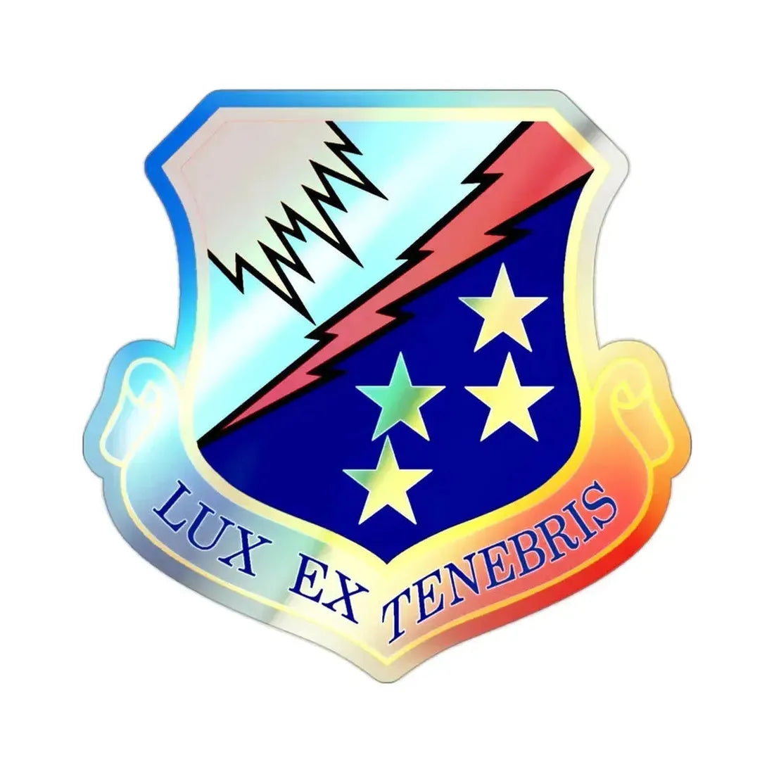 67th Network Warfare Wing (U.S. Air Force) Holographic STICKER Die-Cut Vinyl Decal 2 Inch Holographic - The Sticker Space