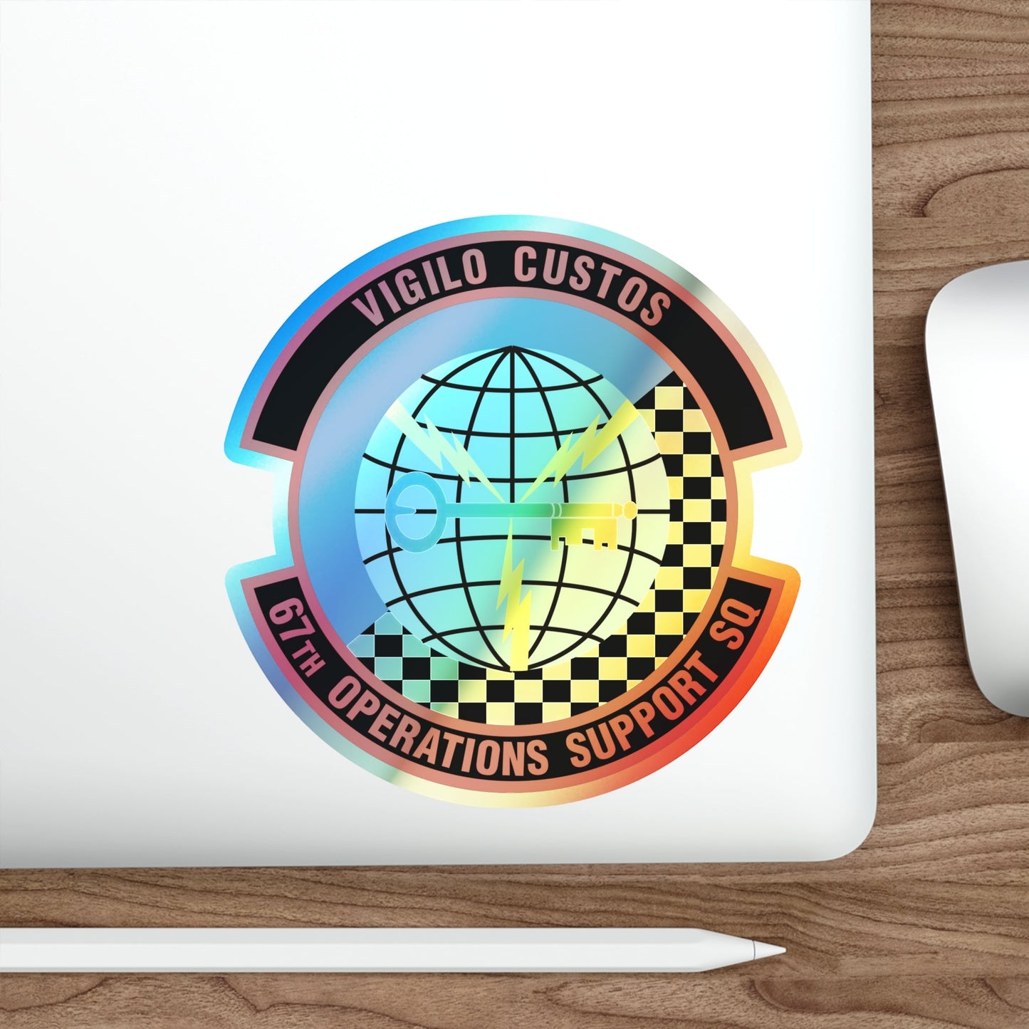 67th Operations Support Squadron (U.S. Air Force) Holographic STICKER Die-Cut Vinyl Decal-The Sticker Space