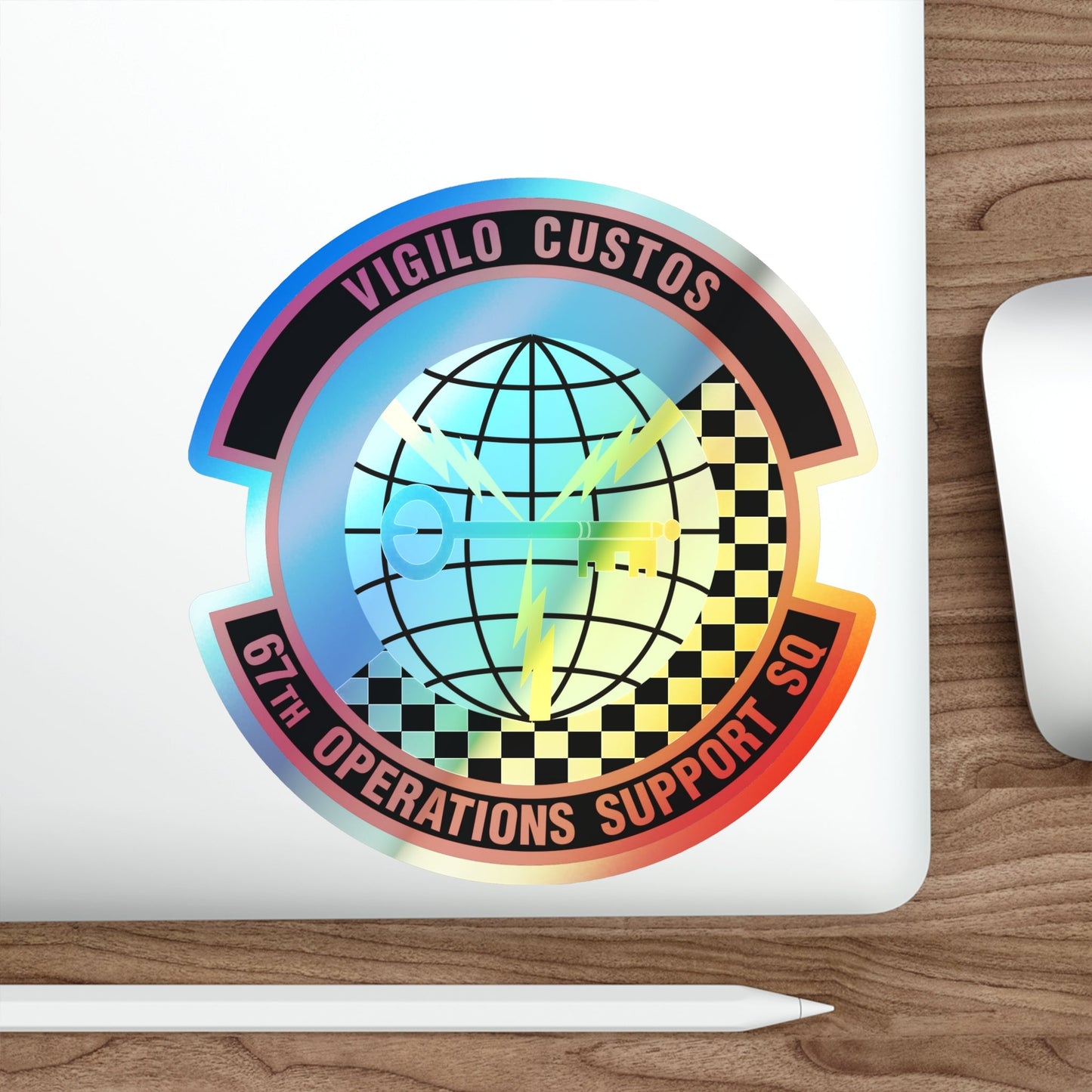 67th Operations Support Squadron (U.S. Air Force) Holographic STICKER Die-Cut Vinyl Decal-The Sticker Space