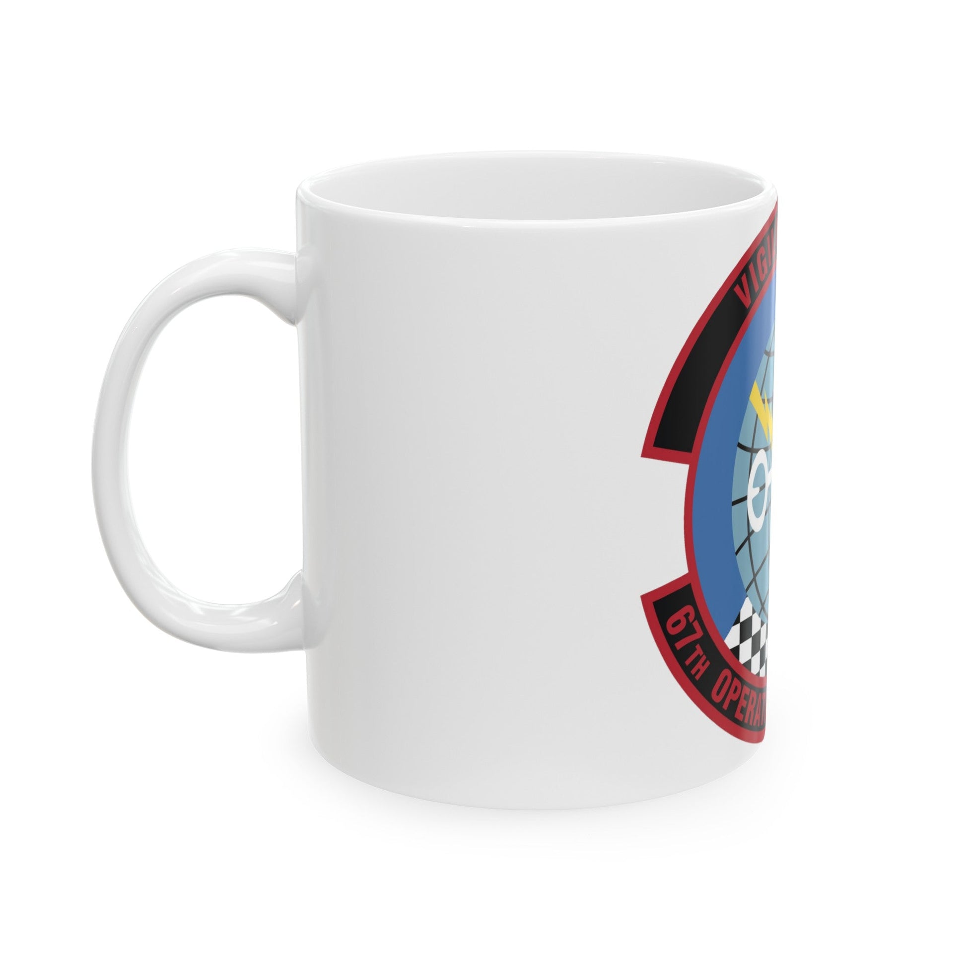 67th Operations Support Squadron (U.S. Air Force) White Coffee Mug-The Sticker Space