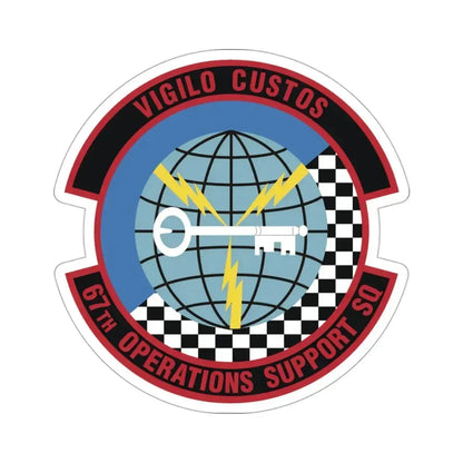 67th Operations Support Squadron (U.S. Air Force) STICKER Vinyl Die-Cut Decal 3 Inch - The Sticker Space