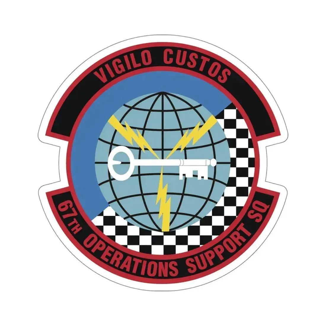 67th Operations Support Squadron (U.S. Air Force) STICKER Vinyl Die-Cut Decal 6 Inch - The Sticker Space