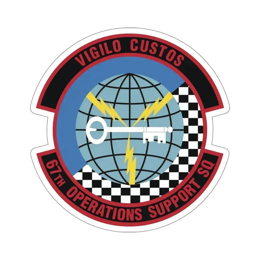 67th Operations Support Squadron (U.S. Air Force) STICKER Vinyl Die-Cut Decal 6 Inch - The Sticker Space