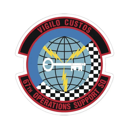 67th Operations Support Squadron (U.S. Air Force) STICKER Vinyl Kiss-Cut Decal 6 Inch White - The Sticker Space