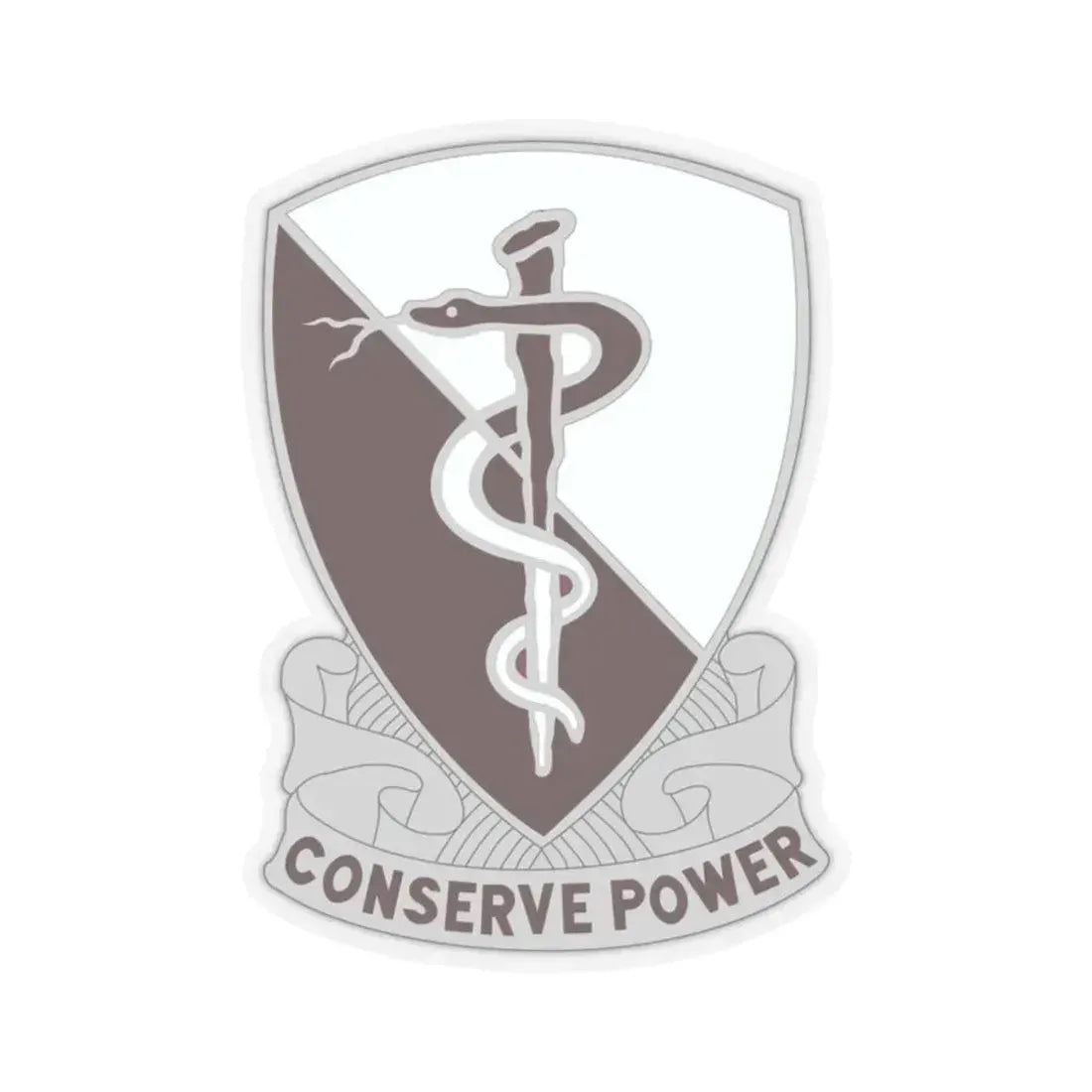 68 Medical Group (U.S. Army) STICKER Vinyl Kiss-Cut Decal 2 Inch Transparent - The Sticker Space