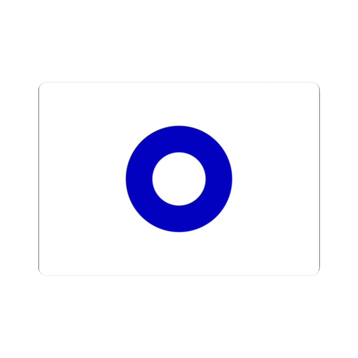 Flag of Ōzu Ehime (Japan) STICKER Vinyl Kiss-Cut Decal