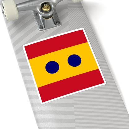 Flag of Vice Admiral Spain (Spain) STICKER Vinyl Kiss-Cut Decal