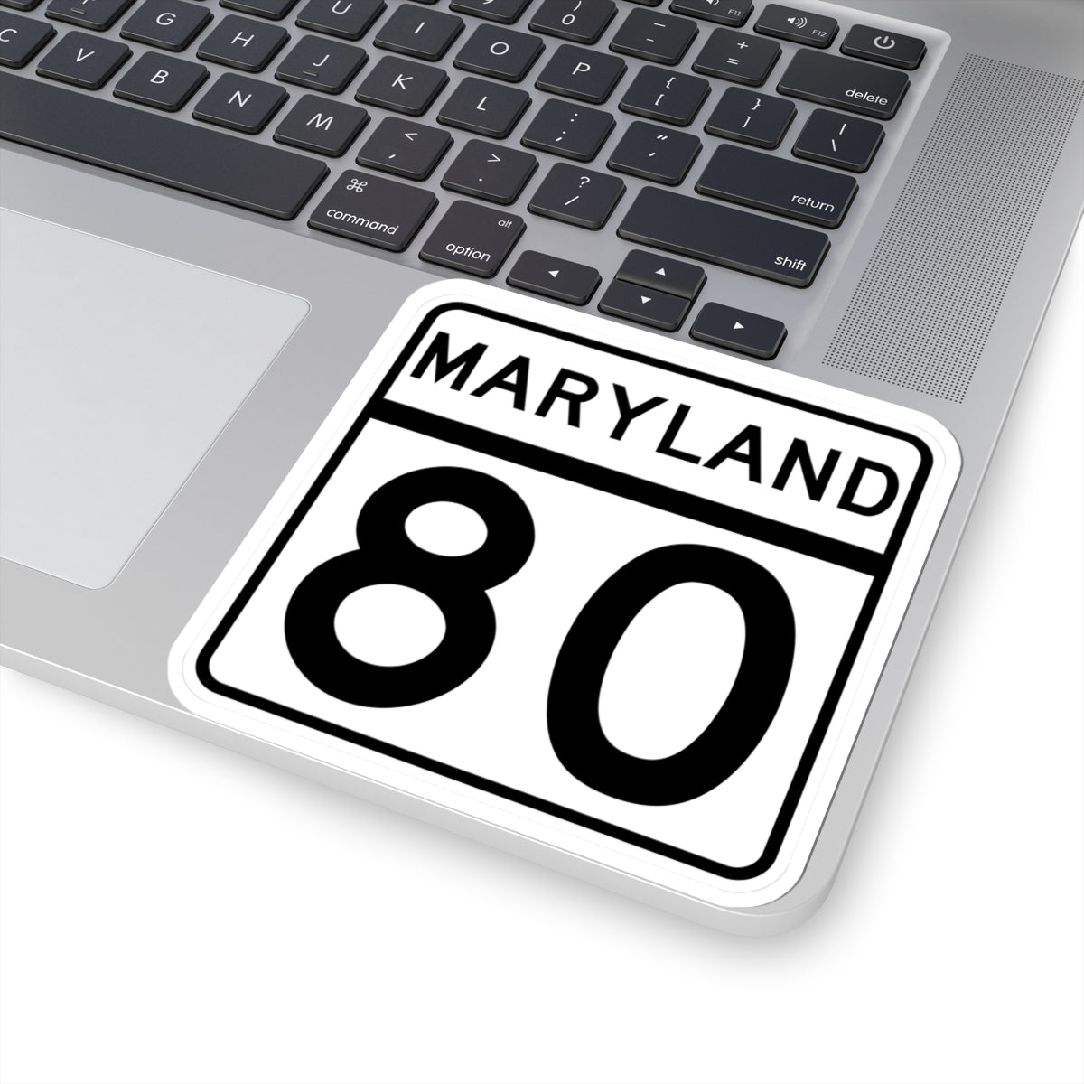 MD Route 80 (Maryland) (Road Sign) STICKER Vinyl Kiss-Cut Decal
