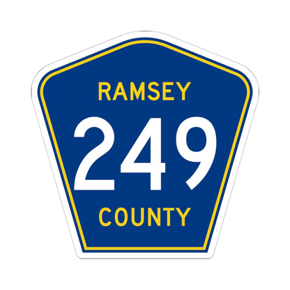 Ramsey County 249 MN (Minnesota) (Road Sign) STICKER Vinyl Kiss-Cut Decal