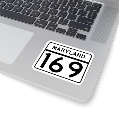 MD Route 169 (Maryland) (Road Sign) STICKER Vinyl Kiss-Cut Decal
