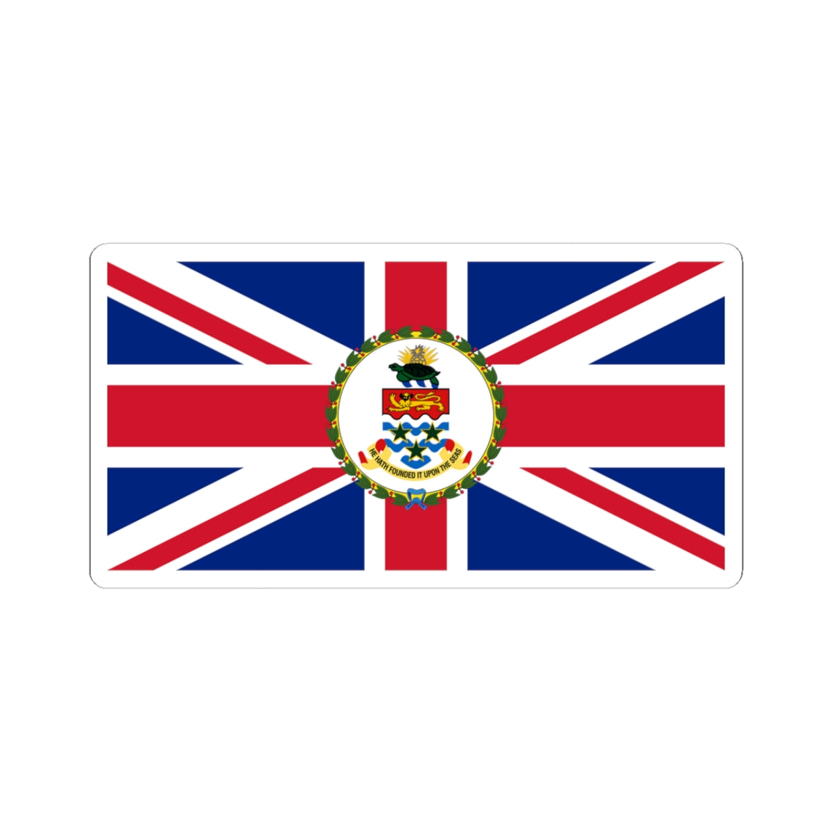 Flag of the Governor of the Cayman Islands (United Kingdom) STICKER Vinyl Kiss-Cut Decal