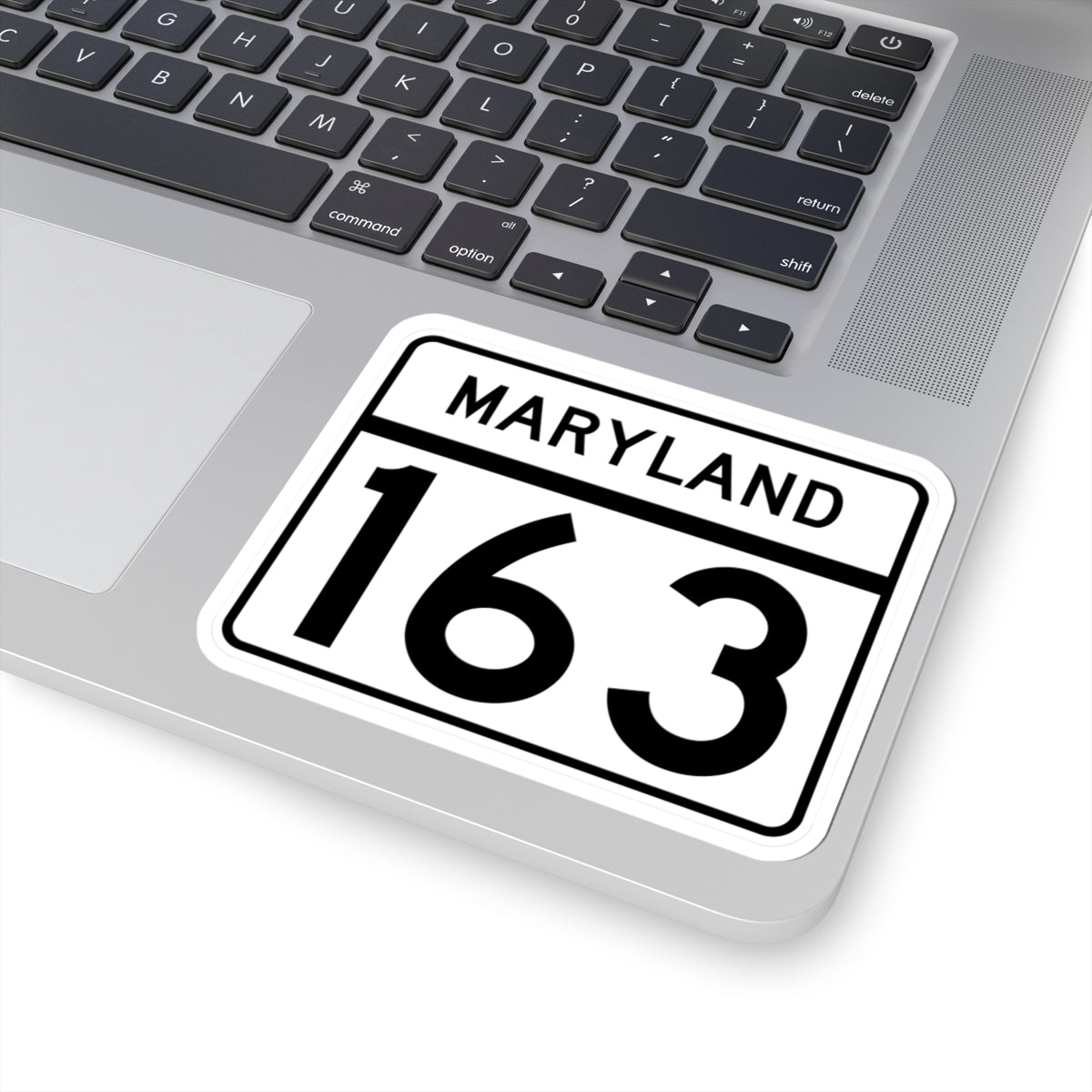 MD Route 163 (Maryland) (Road Sign) STICKER Vinyl Kiss-Cut Decal