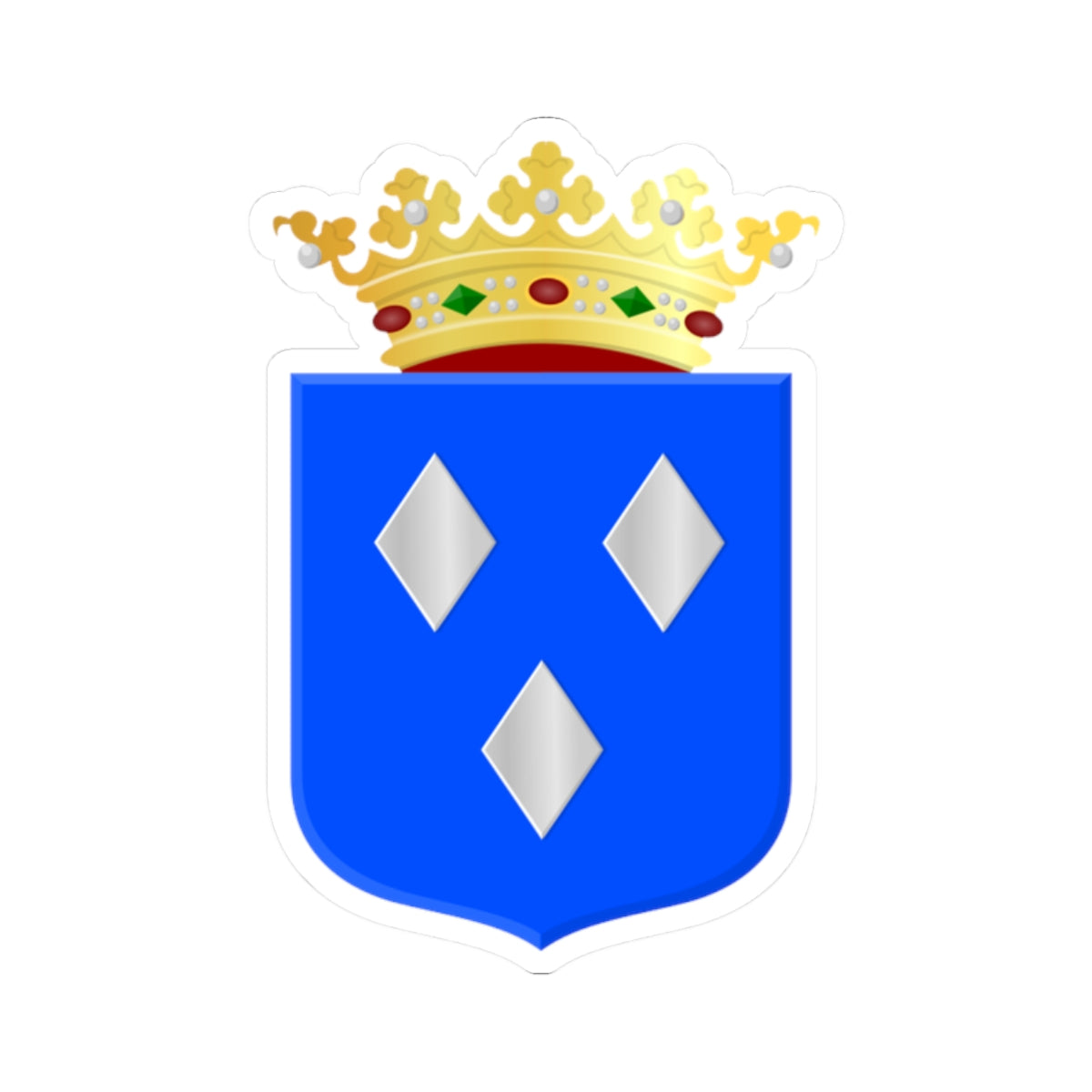 Almelo wapen 1915 (Netherlands) (Coat of Arms) STICKER Vinyl Kiss-Cut Decal