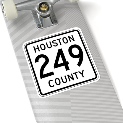 Houston County Route 249 MN (Minnesota) (Road Sign) STICKER Vinyl Kiss-Cut Decal