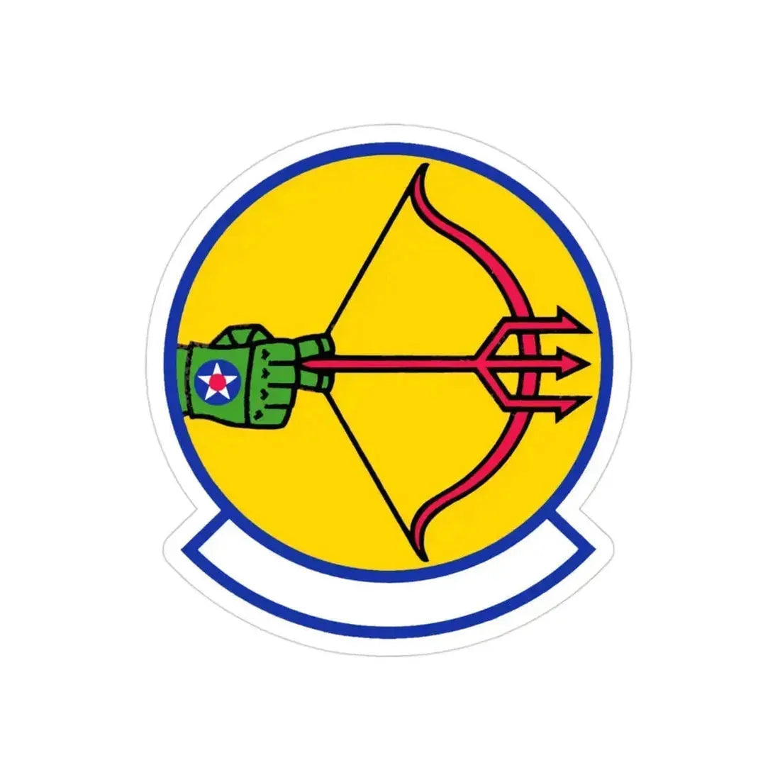 682 Air Support Operations Squadron ACC (U.S. Air Force) REVERSE PRINT Transparent Die-Cut STICKER 3 Inch Die-Cut Transparent - The Sticker Space