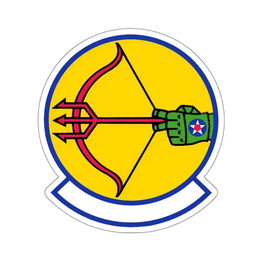 682 Air Support Operations Squadron ACC (U.S. Air Force) STICKER Vinyl Kiss-Cut Decal 4 Inch White - The Sticker Space