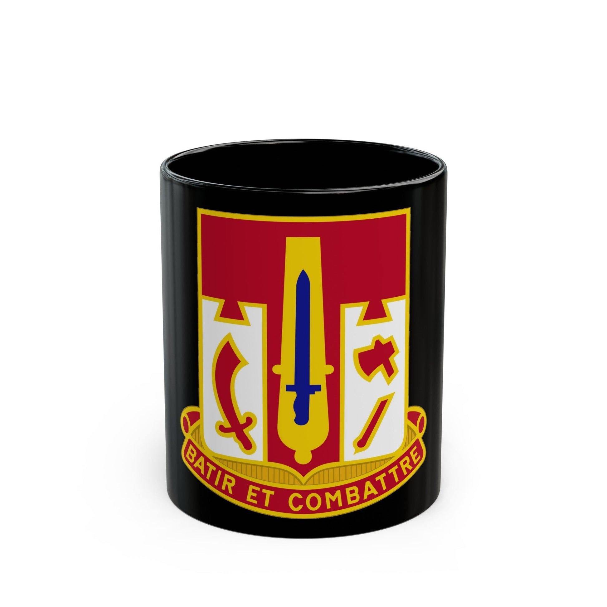 682 Engineer Battalion (U.S. Army) Black Coffee Mug-11oz-The Sticker Space