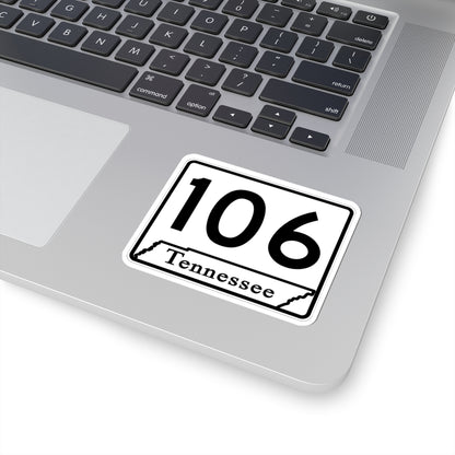 Tennessee 106 (Tennessee) (Road Sign) STICKER Vinyl Kiss-Cut Decal