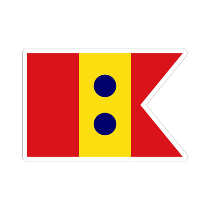Flag of Division General Spain 1923-1931 1938-1977 (Spain) STICKER Vinyl Kiss-Cut Decal