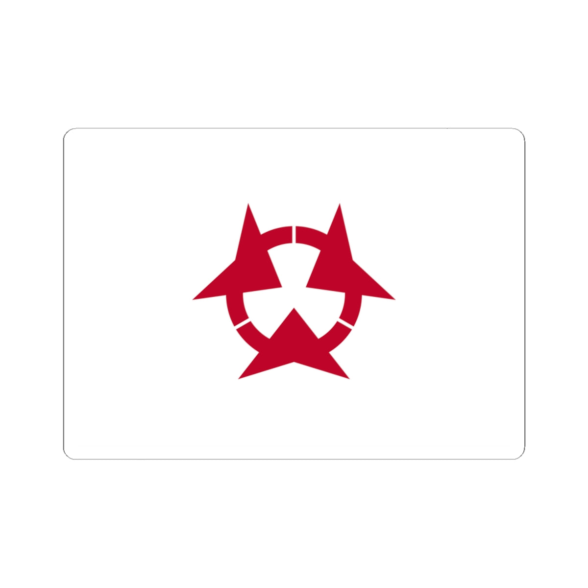 Flag of Oita Prefecture (Japan) STICKER Vinyl Kiss-Cut Decal