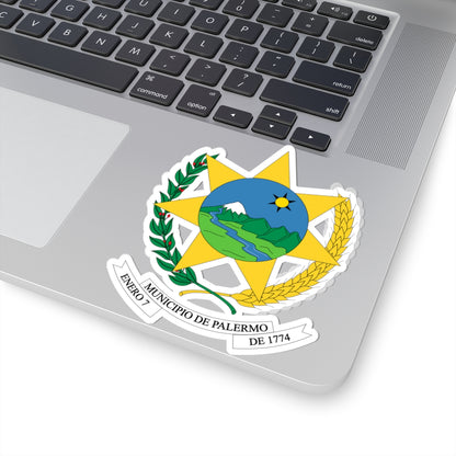 Escudo de Palermo - Huila (Colombia) (Coat of Arms) STICKER Vinyl Kiss-Cut Decal