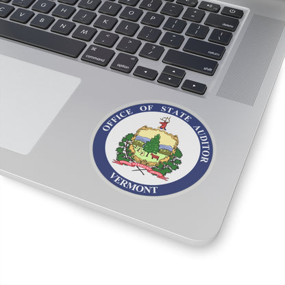 Seal of the State Auditor of Vermont - STICKER Vinyl Kiss-Cut Decal