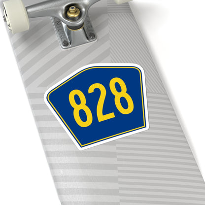 PR secondary 828 (Puerto Rico) (Road Sign) STICKER Vinyl Kiss-Cut Decal