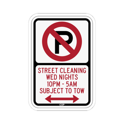 PBOT Road sign P1110D (Oregon) (Road Sign) STICKER Vinyl Kiss-Cut Decal