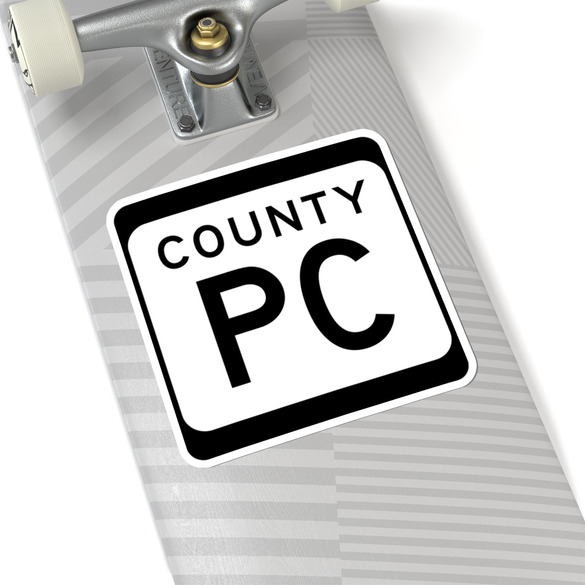 WIS County PC (Wisconsin) (Road Sign) STICKER Vinyl Kiss-Cut Decal