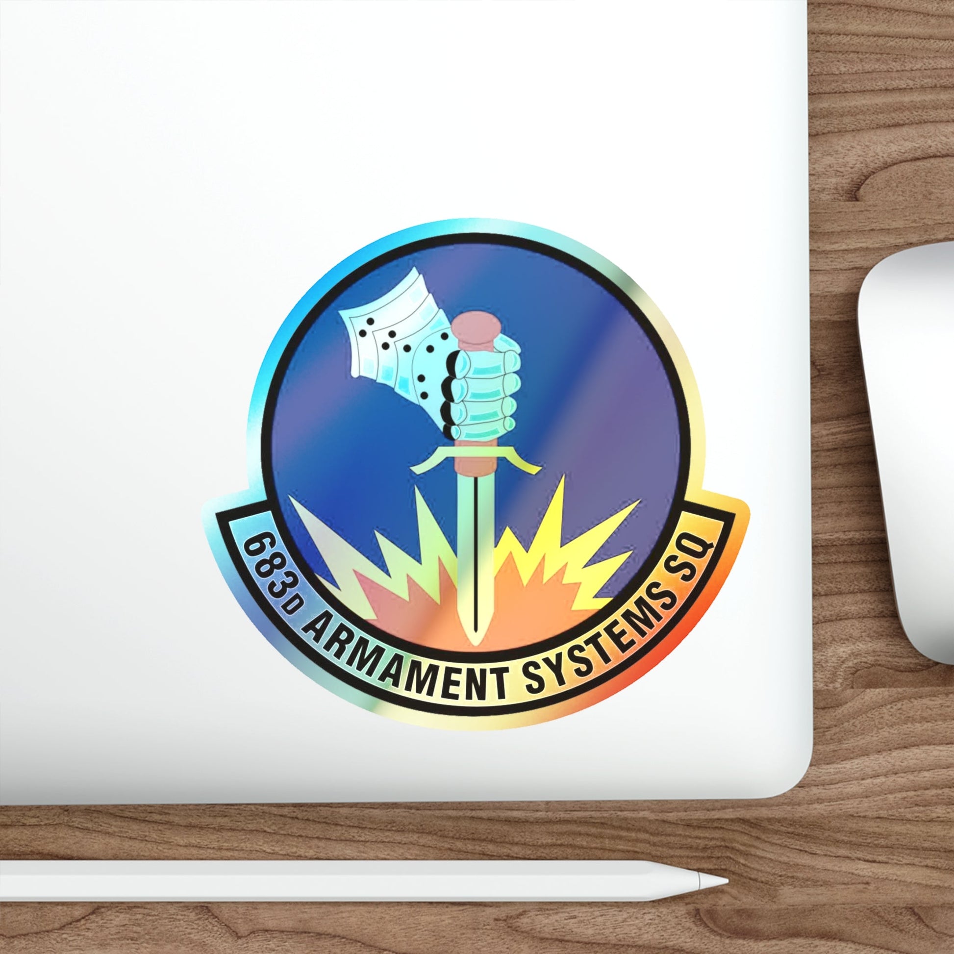 683d Armament Systems Squadron (U.S. Air Force) Holographic STICKER Die-Cut Vinyl Decal-The Sticker Space