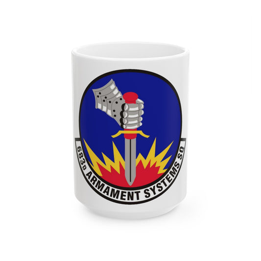 683d Armament Systems Squadron (U.S. Air Force) White Coffee Mug-15oz-The Sticker Space