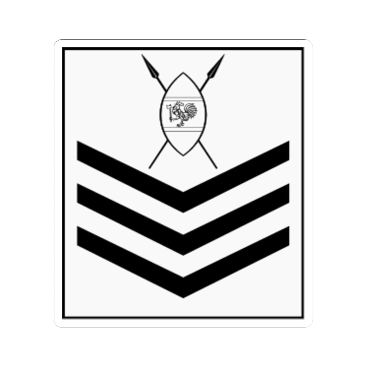 Kenya AirForce OR 7 (Kenya) (Military Rank) STICKER Vinyl Kiss-Cut Decal