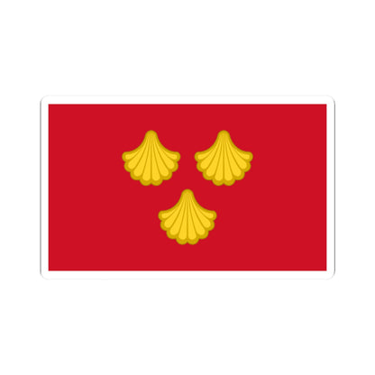 St James Church Quedgeley flag (England) STICKER Vinyl Kiss-Cut Decal