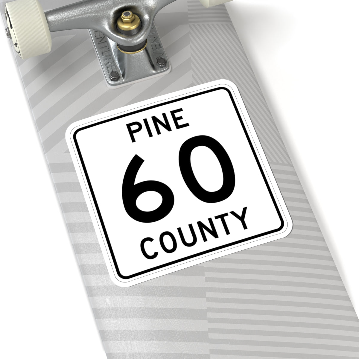 Pine County Route 60 MN (Minnesota) (Road Sign) STICKER Vinyl Kiss-Cut Decal