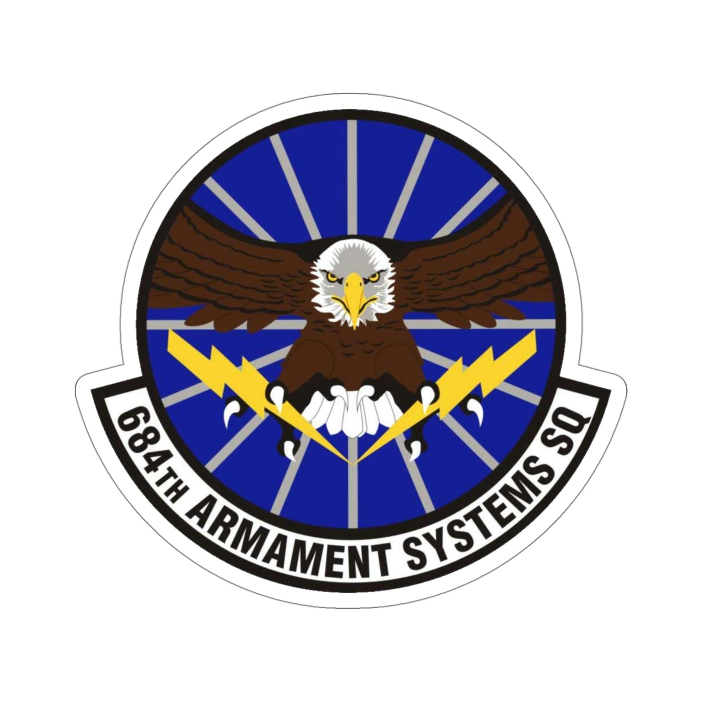 684th Armament Systems Squadron (U.S. Air Force) STICKER Vinyl Die-Cut Decal-4 Inch-The Sticker Space