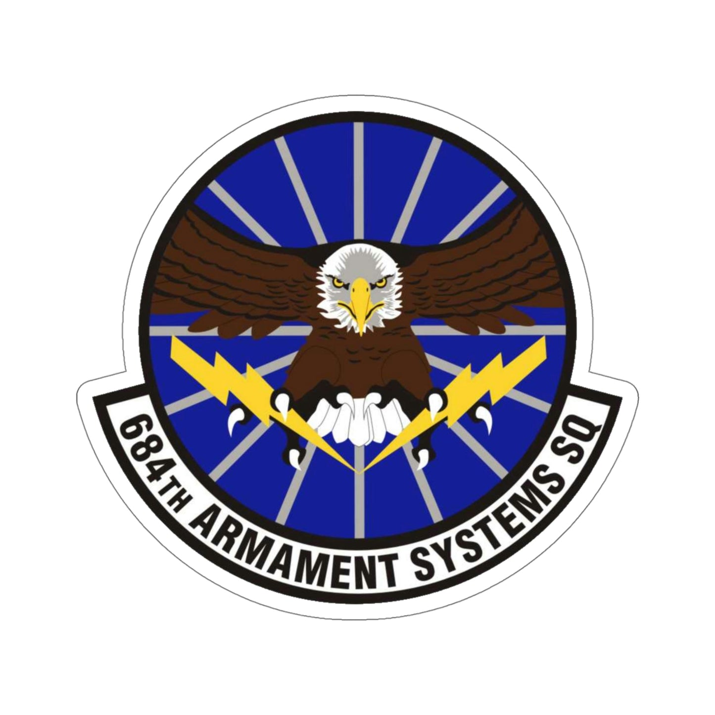 684th Armament Systems Squadron (U.S. Air Force) STICKER Vinyl Die-Cut Decal-5 Inch-The Sticker Space