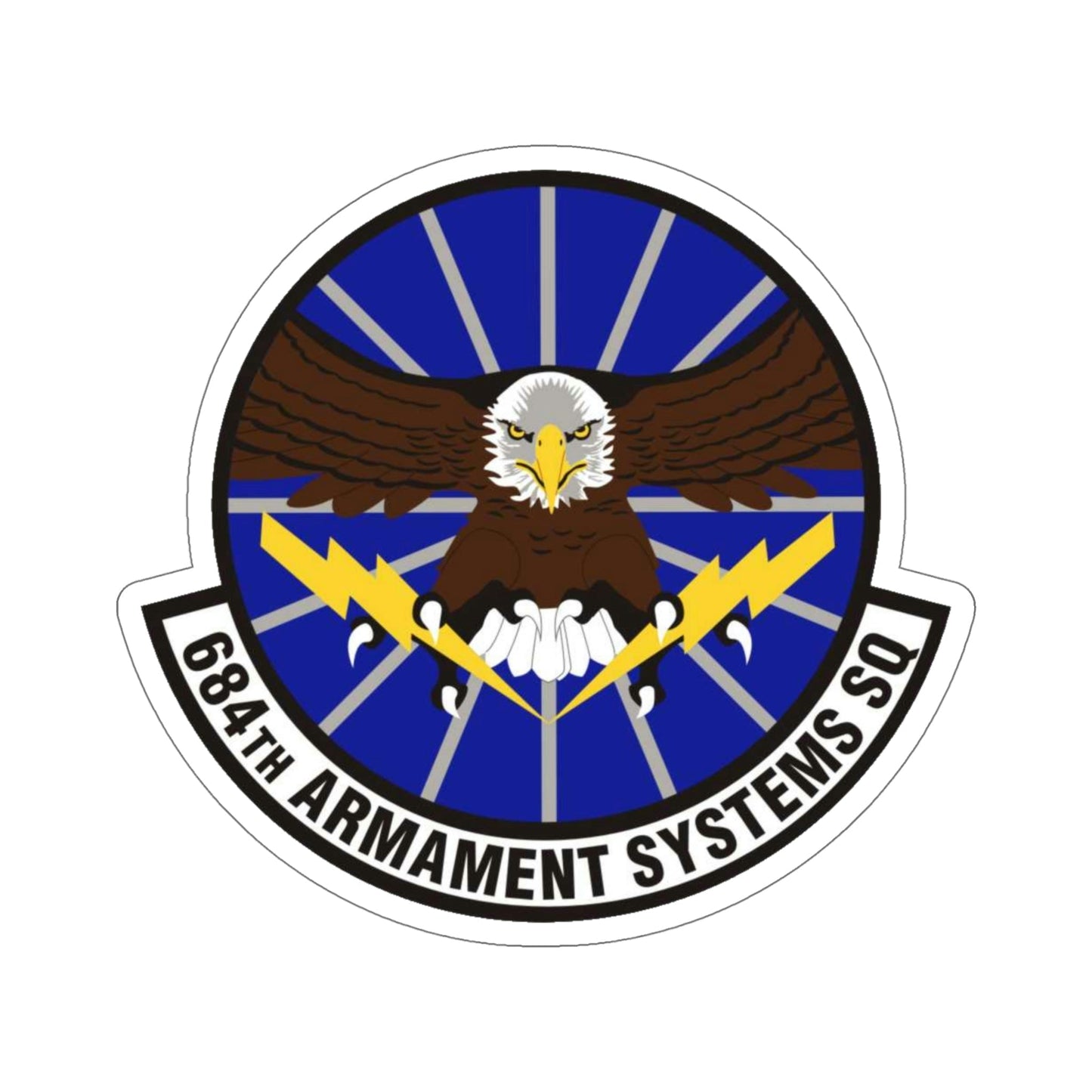 684th Armament Systems Squadron (U.S. Air Force) STICKER Vinyl Die-Cut Decal-6 Inch-The Sticker Space