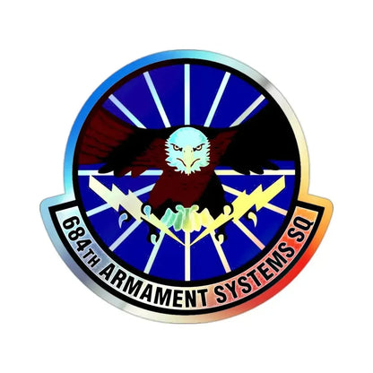 684th Armament Systems Squadron (U.S. Air Force) Holographic STICKER Die-Cut Vinyl Decal 2 Inch Holographic - The Sticker Space