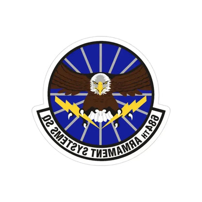 684th Armament Systems Squadron (U.S. Air Force) REVERSE PRINT Transparent Die-Cut STICKER 3 Inch Die-Cut Transparent - The Sticker Space