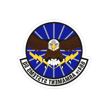 684th Armament Systems Squadron (U.S. Air Force) REVERSE PRINT Transparent Die-Cut STICKER - The Sticker Space