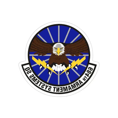 684th Armament Systems Squadron (U.S. Air Force) REVERSE PRINT Transparent Die-Cut STICKER - The Sticker Space