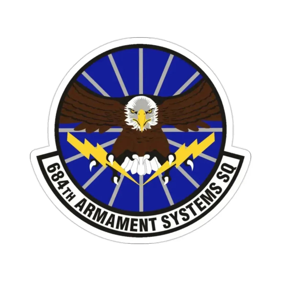 684th Armament Systems Squadron (U.S. Air Force) STICKER Vinyl Die-Cut Decal 2 Inch - The Sticker Space