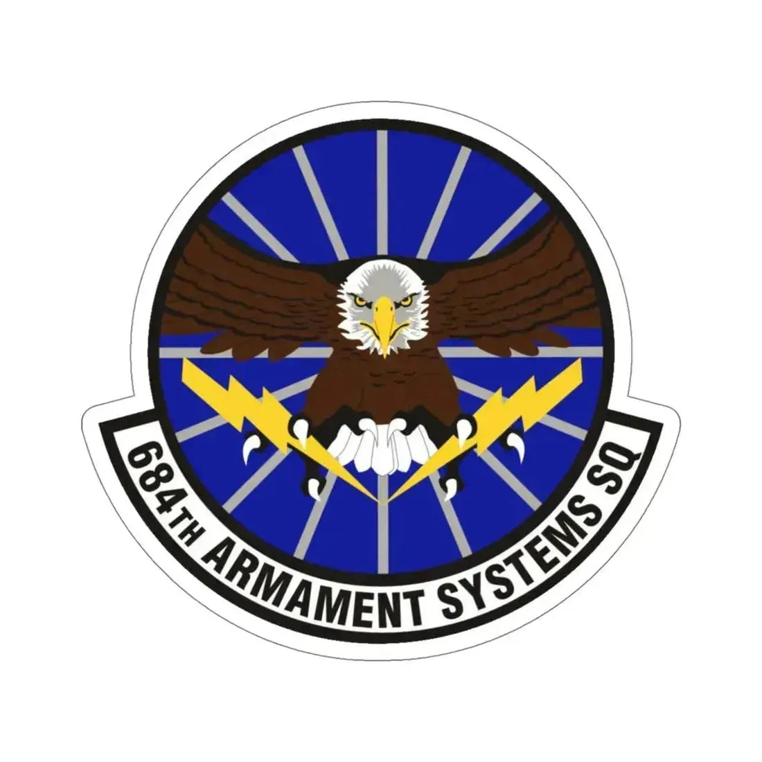 684th Armament Systems Squadron (U.S. Air Force) STICKER Vinyl Die-Cut Decal 5 Inch - The Sticker Space
